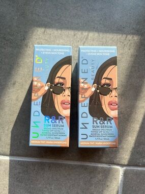 Undefined Beauty R&R Sun Serum SPF 50+ Medium Tinted Quantity of Two
